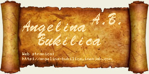 Angelina Bukilica vizit kartica